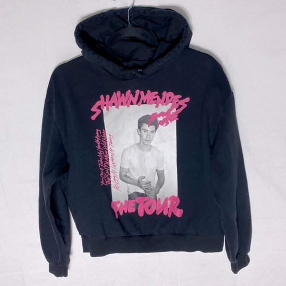 H&M Divided Black Pink Shawn Mendez Graphic Tour Sweatshirt Hoodie L - Picture 15 of 15
